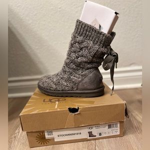 Grey Knit Ugg boots
